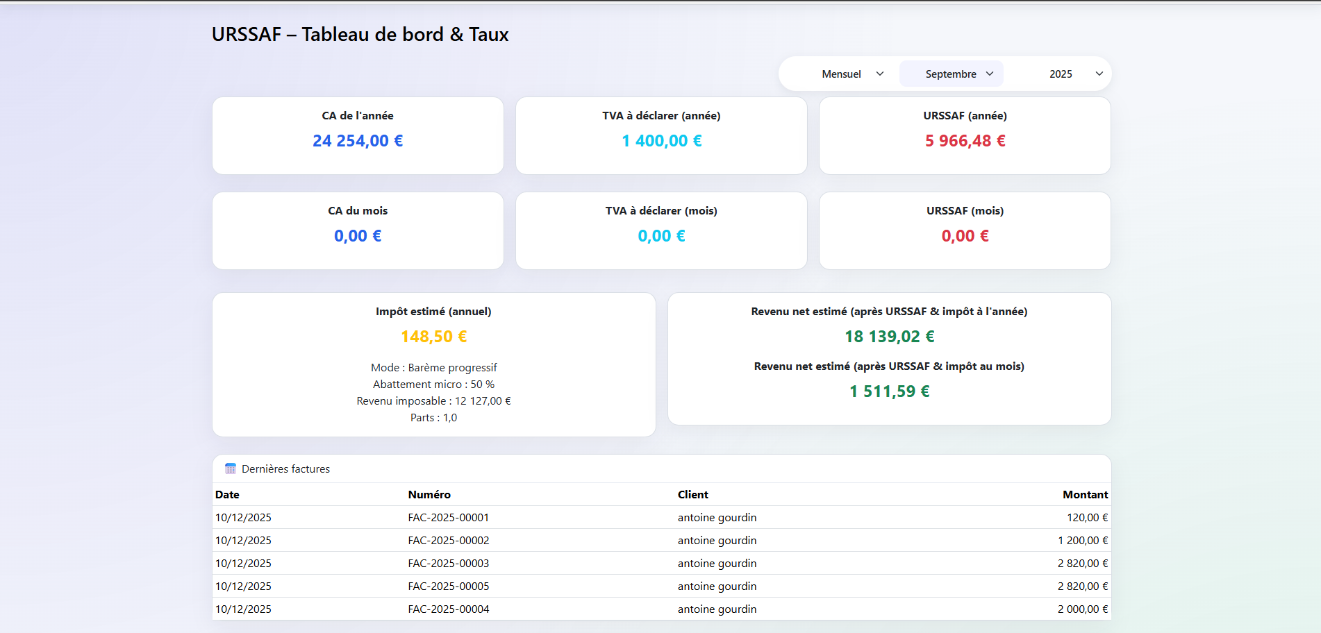 FactoZen - facturation et suivi administratif
